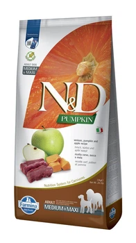 Беззерновий сухий корм Farmina N&D PUMPKIN VENISON & APPLE для собак середніх і великих порід з олениною та яблуком 12 кг