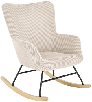 Крісло-гойдалка Halmar Belmiro Кремове (5905248130418)