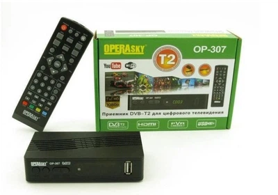 ТВ тюнер DVB-T2 Operasky OP-307 цифрова ефірна приставка для телевізора з Wi-Fi HDMI USB Full HD 1080p PVR TimeShift підтримкою YouTube ресивер Т2 для прийому цифрового телебачення