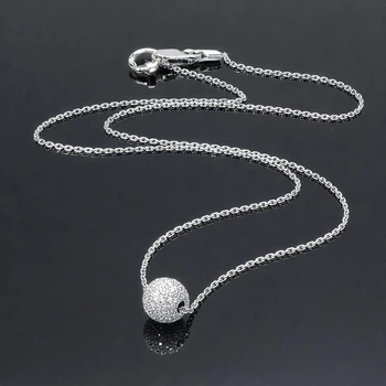 Серебряное колье Нежность 45