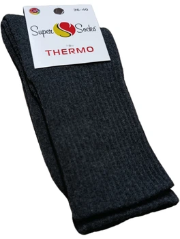 Носки женские плюшевые высокие Тermo 043 S100 КласиК р.36-40 (серый)
