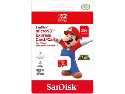 Карта пам'яті SanDisk 256 GB microSDXC Express для Nintendo Switch 2 (SDSQXFN-256G-GR6ZN)