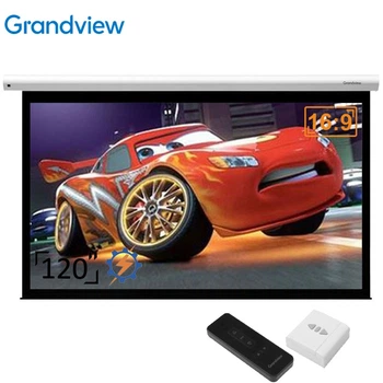 Проекционный экран GrandView CB-MP120 16:9 WM5 моторизированный настенный потолочный 120" 266x149см