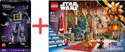 Набор конструкторов LEGO Icons Transformers: Саундвейв 1505 деталей + Star Wars Сюрпиз-бокс 2025 263 детали (541065904_536578584)