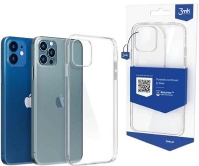Etui plecki 3MK Clear Case do Apple iPhone 12/12 Pro Transparent (5903108277556)