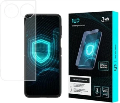 Комплект захисних плівок 3MK 1UP screen protector для Samsung Galaxy Z Flip 3 5G 3 шт на зовнішній дисплей (5903108436830)
