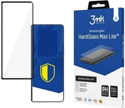 Захисне скло 3MK HardGlass Max Lite для Samsung Galaxy Z Fold 3 5G на зовнішній дисплей Black (5903108496506)