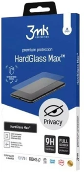 Захисне скло 3MK HardGlass Max Privacy для iPhone 14 Pro Black (5903108493086)