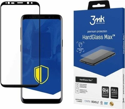 Szkło hartowane 3MK HardGlass Max dla Samsung Galaxy S9 (SM-G960) czarne (5903108012478)