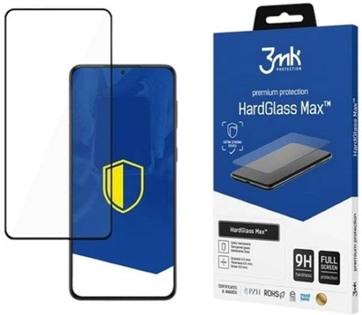 Szkło hartowane 3MK HardGlass Max dla Samsung Galaxy S22 (SM-S901) czarne (5903108452915)