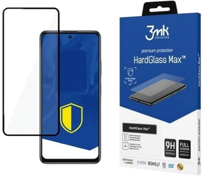 Захисне скло 3MK HardGlass Max для Poco M4 Pro 5G Black (5903108455763)