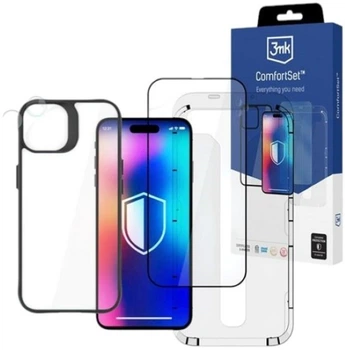 Комплект панель + скло 3MK Comfort Set для Apple iPhone 14 Pro Прозорий (5903108523301)