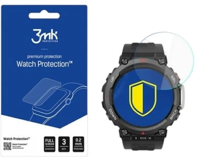 Szkło ochronne 3MK Flexible Glas do Amazfit T-Rex 2 3 szt (5903108485524)