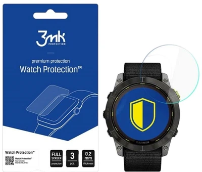 Szkło Hybrydowe 3MK FlexibleGlass do Garmin Enduro 2 51 mm 3 szt (5903108490016)