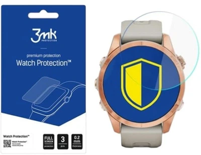Szkło Hybrydowe 3MK FlexibleGlass do Garmin Fenix 7s 3 szt (5903108459365)