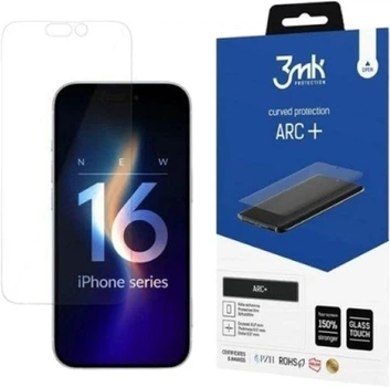 Захисна плівка 3MK ARC+ для Apple iPhone 16 Plus (5903108589048)