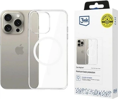 Etui 3MK Clear MagCase do Apple iPhone 15 Pro Transparent (5903108587068)