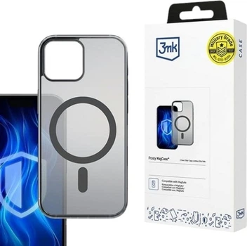 Etui 3MK Frosty MagCase do Apple iPhone 15 Black (5903108596176)