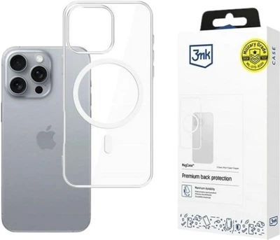 Etui 3MK MagCase do Apple iPhone 16 Pro Max Transparent (5903108585248)