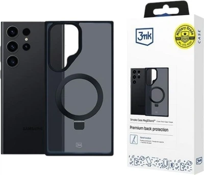 Etui 3mk Smoke Case Mag&Stand do Samsung Galaxy S24 Ultra Black (5903108597289)