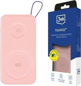 УМБ 3MK PastelUp 10000 mAh 22.5W Pink (5903108583213)