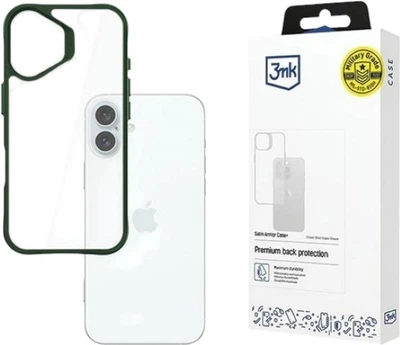 Etui 3MK Satin Armor Case+ do Apple iPhone 16 Plus Green + Transparent (5903108597814)