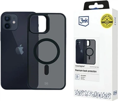 Панель 3MK Smoke Mag  для Apple iPhone 12/12 Pro Black (5903108563673)
