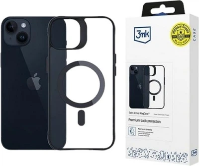 Etui plecki 3MK Satin Armor Mag do Apple iPhone 14 Plus Transparent (5903108563789)