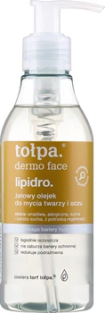 Гель-олійка для вмивання обличчя та зони навколо очей Tolpa Dermo Face Lipidro Gel-Oil 195 мл (5903900964432)
