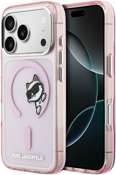 Etui Karl Lagerfeld IML Peekaboo MagSafe do Apple iPhone 17 Pro Pink (3666339606855)