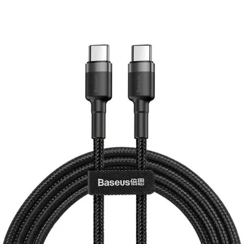Кабель Baseus Cafule Flash Charging Data Line Cable Type-C to Type-C PD 2.0 QC 3.0 60W 20V 3A 1м (CATKLF-GG1) Black