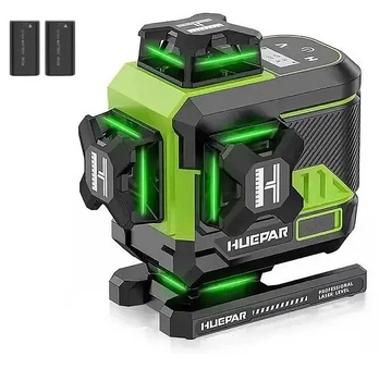 Лазерный уровень нивелир Huepar Z04CG 4D 16 линий с Bluetooth и LCD дисплей (2 аккумулятора)