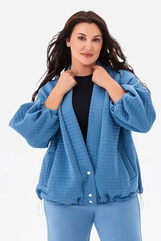 Бомбер Garne 46/50(L/2XL) Блакитний (138019)