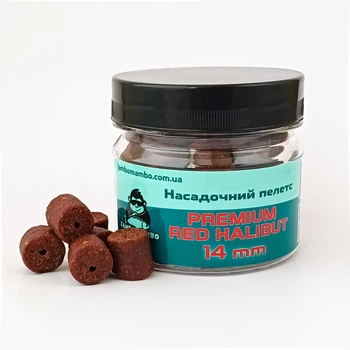 Пелетс насадочний JamboMambo Premium Red Halibut (Krill) 14 мм 100 грам