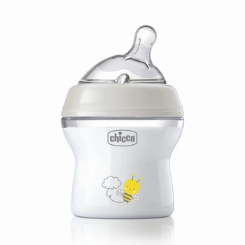 Бутылочка пластиковая "Natural Feeling" Chicco 81311.30 соска силиконовая 150 мл