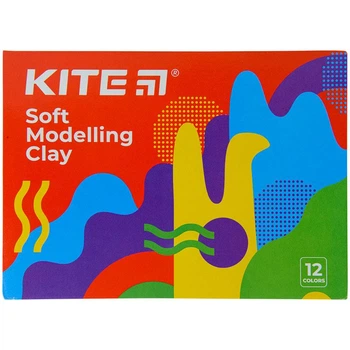 Пластилін восковий Kite Fantasy 12 кольорів, 240 г