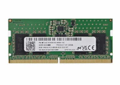 16GB(8GB×2) DDR5-4800MHz Micron Micron 16GB DDR5-4800 SODIMM MTC8C1084S1SC48BA1 Laptop Memory RAM