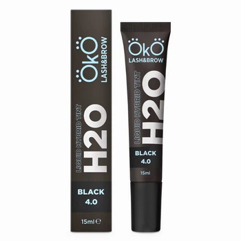 Краска для бровей и ресниц Liquid Hybrid Tint H20 OKO Black 4.0 15 мл Черный