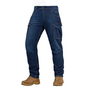 Джинси демісезонні M-Tac Aggressor Dark Denim, Navy Blue, W34/L32. Спандекс|Бавовна|Еластан