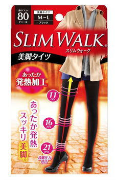Компрессионные колготки с термо-эффектом SlimWalk 80 den (размер M-L)
