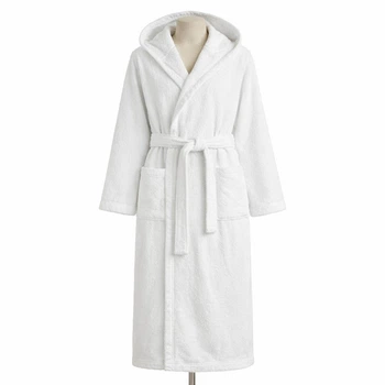 Халат махровый с капюшоном Sorema New Plus White, M