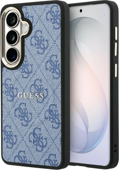 Чохол Guess 4G Embossed Ring MagSafe для Samsung Galaxy S26 Blue (GUHMS26SP4MSEGCB)