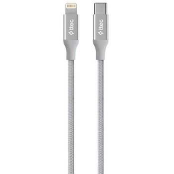 Кабель Ttec AlumiCable USB Type-C – Lightning (M/M), 1.5 м, Silver(DL_E6D746EA0465)