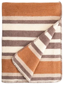 Плед Homla Alabas у смужку бежевий 150 x 200 см (5906496771576)