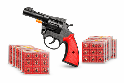 Пистолет-револьвер на пистонах Mister Colt 10 пачек пистонов в комплекте — 720 выстрелов.