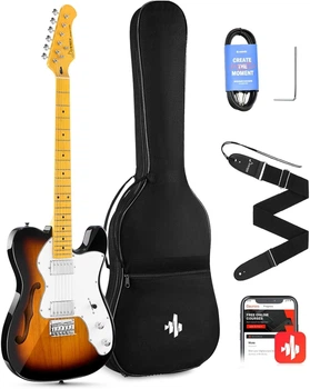 Электрогитара Donner DJC-1000 Sunburst (чехол, ремень, кабель)