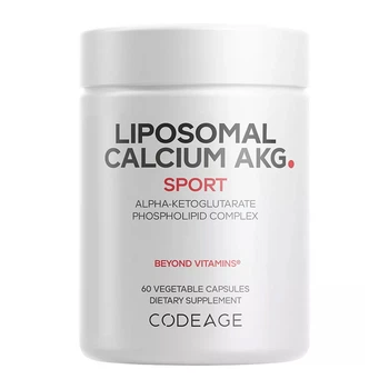 Liposomal Calcium AKG - 60 vcaps ліпосомальний кальцій для підтримки кісток, мінерального балансу та здорового старіння