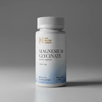 Магній гліцинат Magnesium Glycinate My Nutri Week 60 капсул