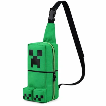 Бананка-сумка в стиле Крипер (Minecraft)