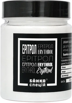Натуральный сахарозаменитель Банка Специй Эритрол 200 г (4820267274251)